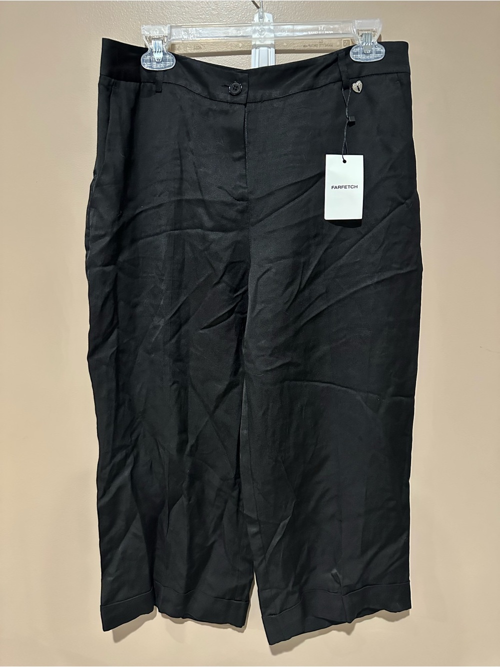 Women’s Black Wide-Leg Dress Pants